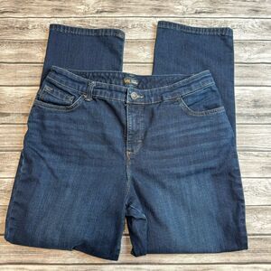 Lee Classic Fit Straight Leg Jeans Dark Wash Mid Rise Women’s 32